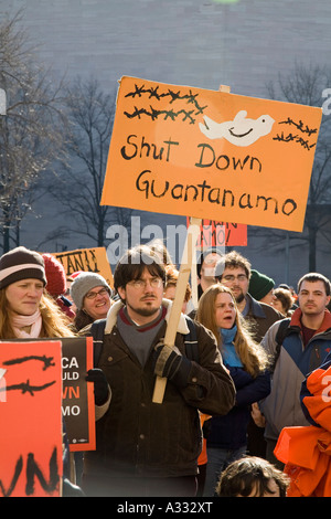 Protest gegen Gefangenenlager Guantanamo Stockfoto