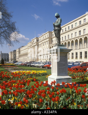 Die städtischen Büros in der Promenade in Cheltenham Spa, Gloucestershire Großbritannien Stockfoto