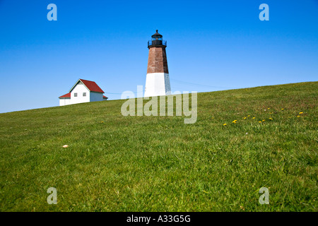 Point Judith Lighthouse, Narragansett, Rhode Island, RI, USA, Nordamerika Stockfoto