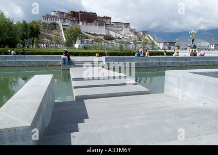 Potala Palast, Lhasa, Tibet. 1694 Stockfoto