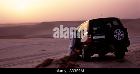 WÜSTENSAFARI IN KATAR Stockfoto