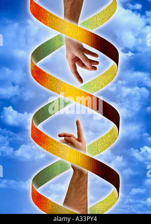 DNA-Gott Adam Konzept D5A Stockfoto