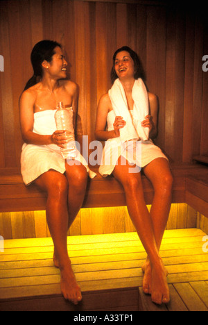 Frauen in der Sauna MR517 764 Stockfoto