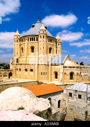 Dormition Abbey Dach montieren Sion Jerusalem Israel Stockfoto