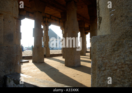 ALTE STEIN-STRUKTUR VON TRAVANCORE KÖNIGREICH IN SANGHUMUGHOM STRAND TRIVANDRUM Stockfoto