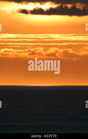 Sonnenuntergang über Machirs Bay Islay Argyll Schottland Stockfoto