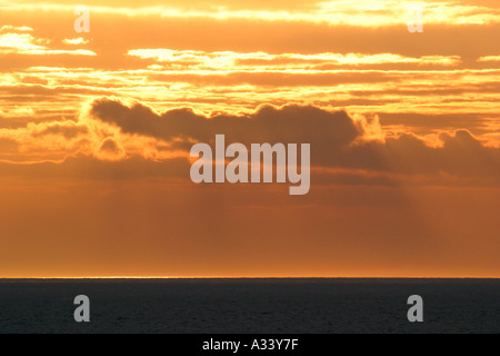 Sonnenuntergang über Machirs Bay Islay Argyll Schottland Stockfoto