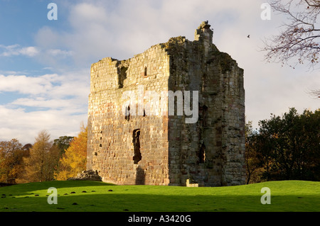 Mittelalterliche Etal Burg im Dorf Etal, Northumberland, England. Stockfoto