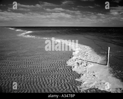 Ein Strang an der deutschen Nordsee-Küste auf der Insel Föhr Stockfoto