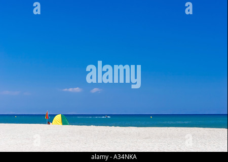 Strand von Roquetas del Mar an der Costa del Almeria Stockfoto