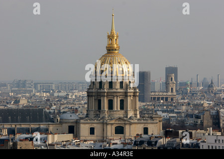 Domkirche, gesehen vom Eiffelturm Paris Frankreich Stockfoto