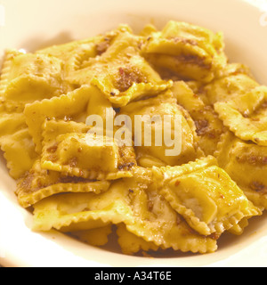 Piemontese nördlichen italienisches Ravioli mit mit Soße Agnolotti Con Sugo d arrosto Stockfoto