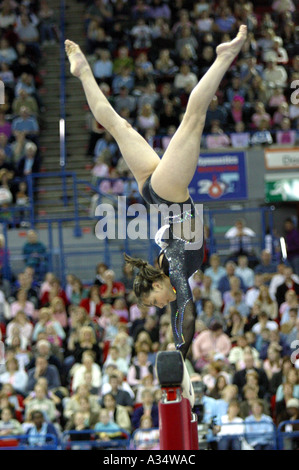 Catalina Ponor rumänische Turnerin am Balken Stockfoto