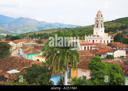 Blick vom Palacio Cantero, Provinz Sancti Spiritus, Kuba, Trinidad, Museo Historico Municipal Stockfoto