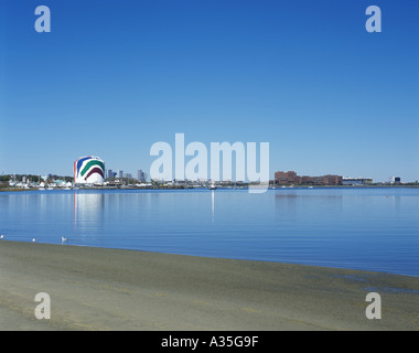 Der Gastank in Dorchester Boston, MA USA Stockfoto