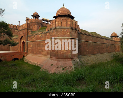 Das Rote Fort in der Hauptstadt Delhi in Nordindien Stockfoto