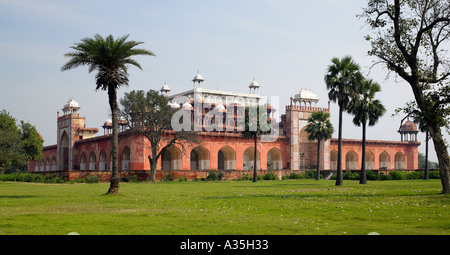 Grabmal des Akbar in Sikandra nahe Agra in Uttra Pradesh Region Indiens Stockfoto