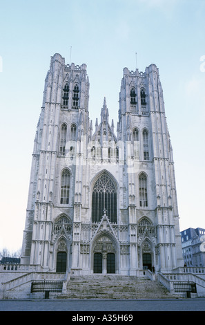 St. Michael und St. Gudula Kathedrale in Brüssel Belgien Stockfoto