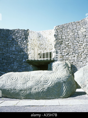 Newgrange Durchgang Grab in County Meath, Irland Stockfoto