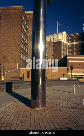Fürsten Kai Loooking in Richtung Leeds Bahn Bahnhof Leeds Stadtzentrum Großbritannien 2001 Stockfoto
