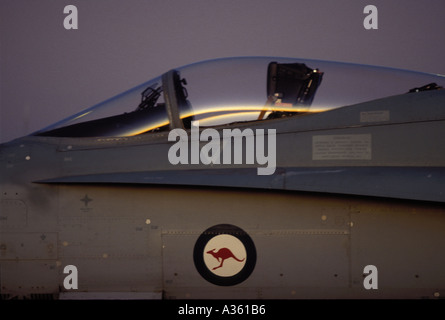 FA 18 RAAF Baldachin 0139 Stockfoto