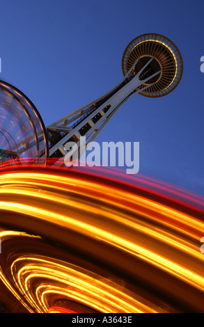 Seattle Washington Space Needle Karneval Stockfoto
