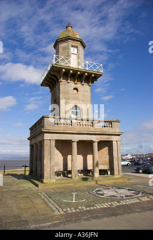 Der untere Leuchtturm (1840) entworfen von Decimus Burton, Fleetwood, Lancashire, England Stockfoto