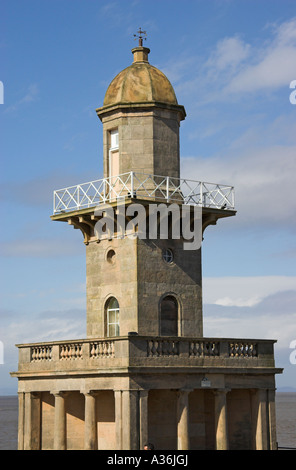 Der untere Leuchtturm (1840) entworfen von Decimus Burton, Fleetwood, Lancashire, England Stockfoto