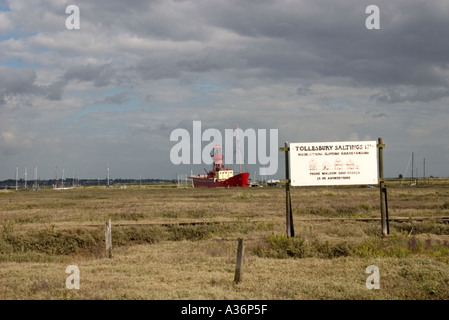 Die Marschen Tollesbury Stockfoto