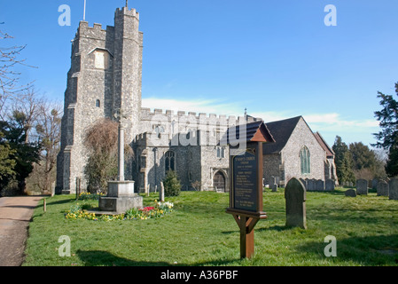 Der Kirche St Mary s Chilham Nr Canterbury Stockfoto