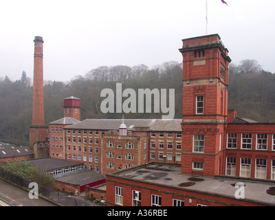 Masson Works Sir Richard Arkwright s Baumwollfabrik Matlock Bath, Derbyshire, England, Stockfoto