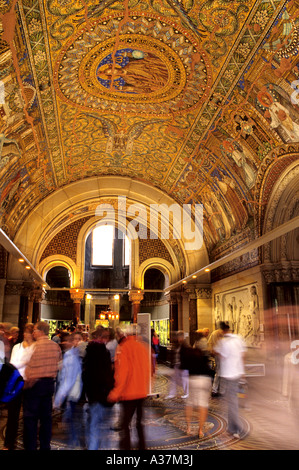 Mosaik der Hohenzollern-Herrscher im 19. Jahrhundert Kaiser Wilhelm Frieden Kirche Berlin in Deutschland Stockfoto