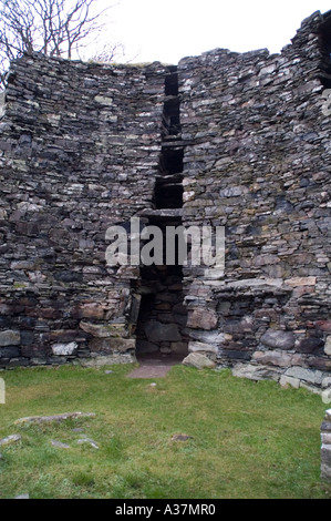 Dun Troddan piktische Broch Eisenzeit Fort Haus in der Nähe von Glengelg Kintail Schottland Stockfoto