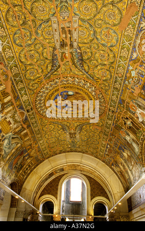 Mosaik der Hohenzollern-Herrscher im 19. Jahrhundert Kaiser Wilhelm Memorial Church Berlin in Deutschland Stockfoto