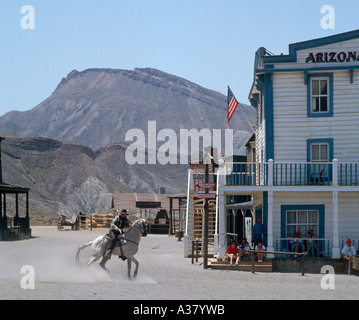 Mini-Hollywood Wild West Attraktion, Almeria, Andalusien, Spanien Stockfoto