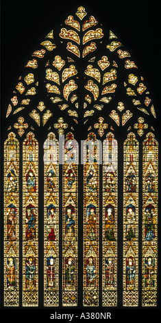 Glasfenster in York Minster Cathedral Stockfoto