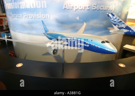 Modell der Boeing 787 Dreamliner Stockfoto