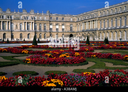 Formale Gärten, Schloss Versailles, Stadt Versailles, Ile, Frankreich, Europa Stockfoto