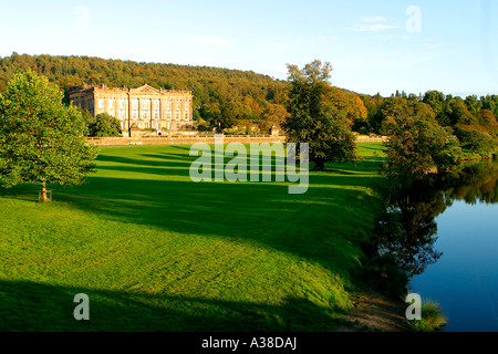 CHATSWORTH HOUSE IN DERBYSHIRE Stockfoto