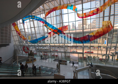 Westeingang in Two International Finance Centre, Hongkong Stockfoto