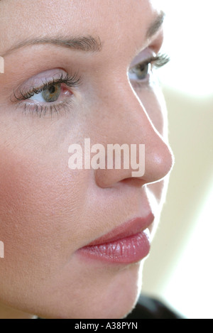 Blonde Frau, Blonde Frau Portrait Stockfoto