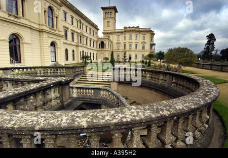 Osborne House in der Nähe von East Cowes auf der Isle Of Wight Landsitz und Familie Haus von Königin Victoria und Prinz Albert Stockfoto