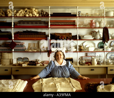 CA - NEW BRUNSWICK: Perley Store an der Kings Landing Siedlung Stockfoto