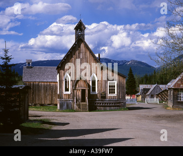 Ca - British Columbia: st.Saviours Anglican Church an der historischen Barkerville Stockfoto