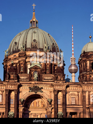 Berliner Dom Alex Fernsehturm Berlin Mitte Dom Stockfoto