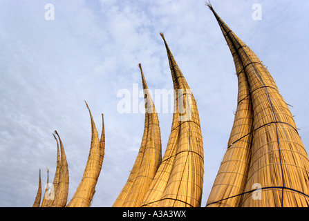 Caballitos de Totora - Huanchaco, La Libertad, PERU Stockfoto
