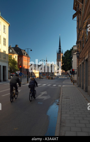 Radfahrer in Stockholm Stockfoto