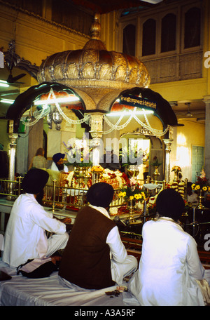 Delhi Indien Sisganj Ragis Ort des Martyriums von Guru Tegh Bahadur enthauptet Stockfoto