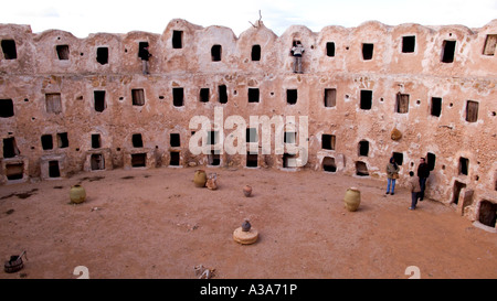 Die befestigte Korn lagern Qasr Al Haj Libyen Stockfoto