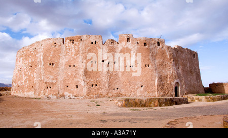 Die befestigte Korn lagern Qasr Al Haj, Libyen Stockfoto